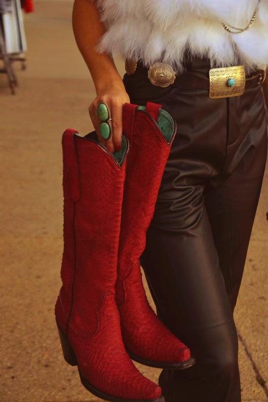 Jesse Tall Boot - RED